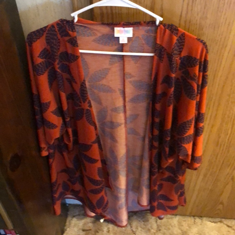 Lularoe open floral cardigan
